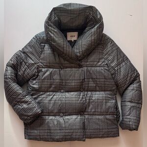 Jason Wu Houndstooth Print  Puffer Coat in Size M in EUC